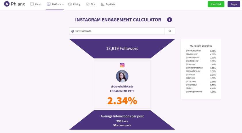 Instagram Engagement Calculators