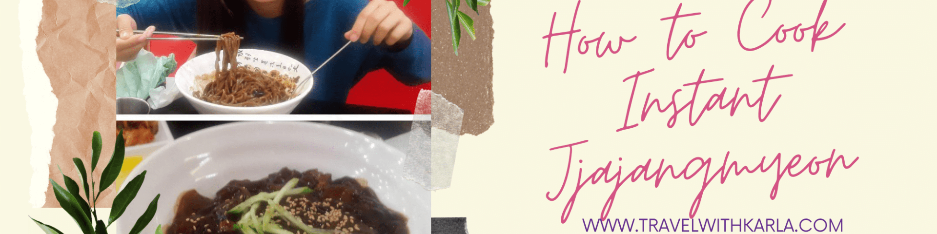 How to Cook Instant Jjajangmyeon